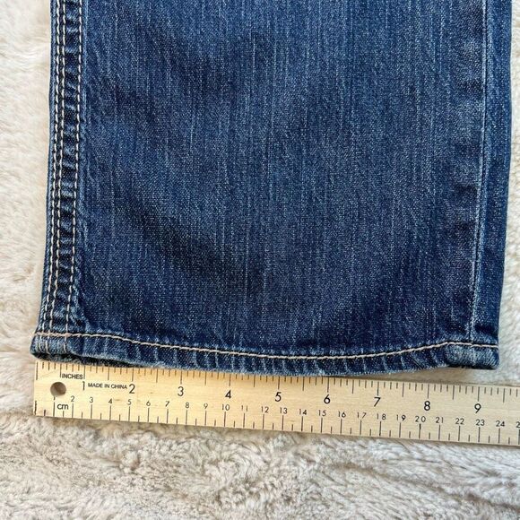 Silver Jeans Mens 34x32 Blue Gordie Loose Fit Straight Leg Faded Dark Wash Denim - Picture 9 of 11